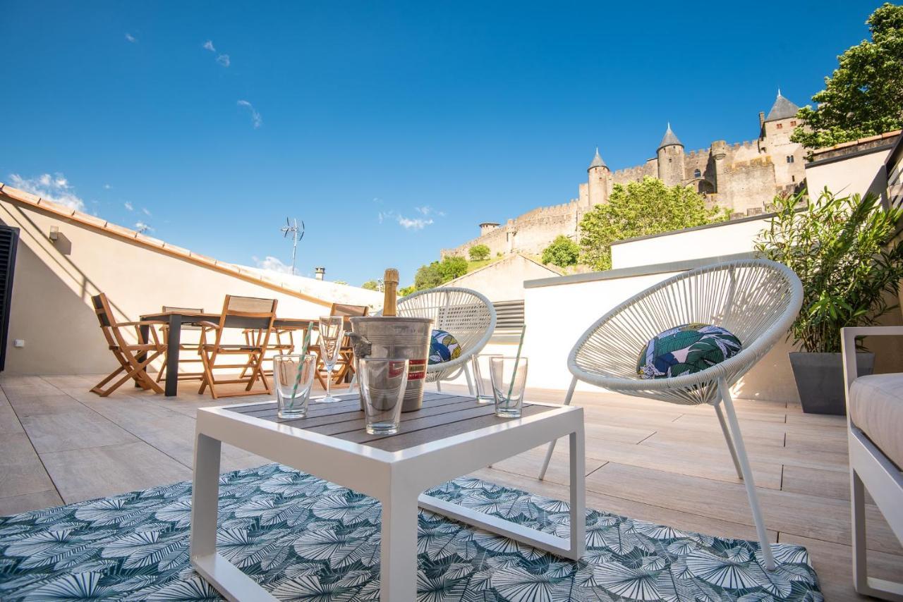 La Terrasse De La Tour Pinte. Apartment Carcassonne Luaran gambar