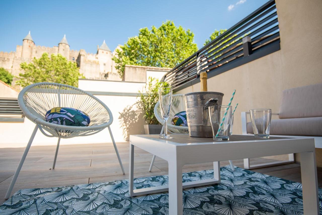 La Terrasse De La Tour Pinte. Apartment Carcassonne Luaran gambar